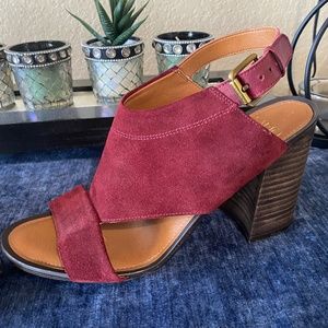 New Franko Sarto Heels size 9.5 Wine colored